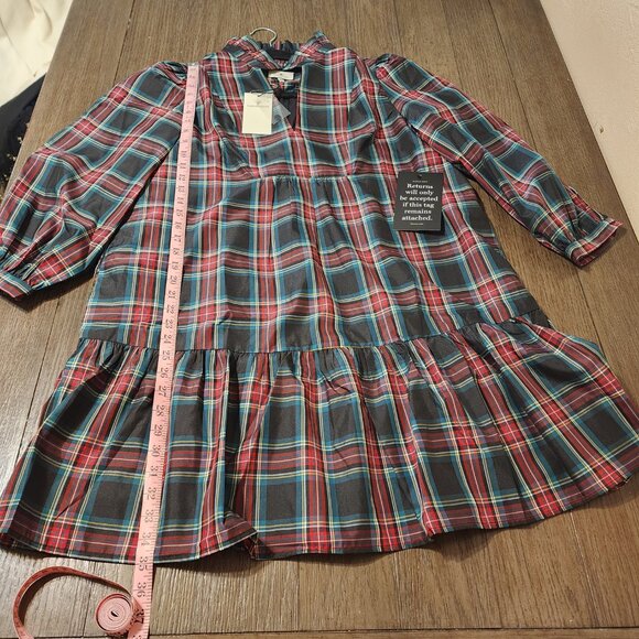Tuckernuck Highland Tartan Palmerston Dress NWT Green XL - Picture 2 of 12